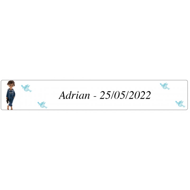 Adesivo primeira comunhão menino adrian