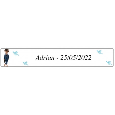 Adesivo primeira comunhão menino adrian