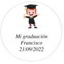 Adesivo 5cm personalizado criança formatura