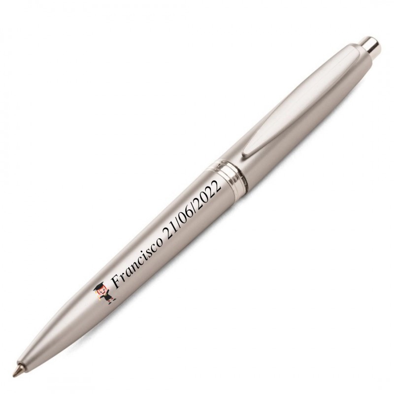 Caneta personalizada com adesivo para formatura