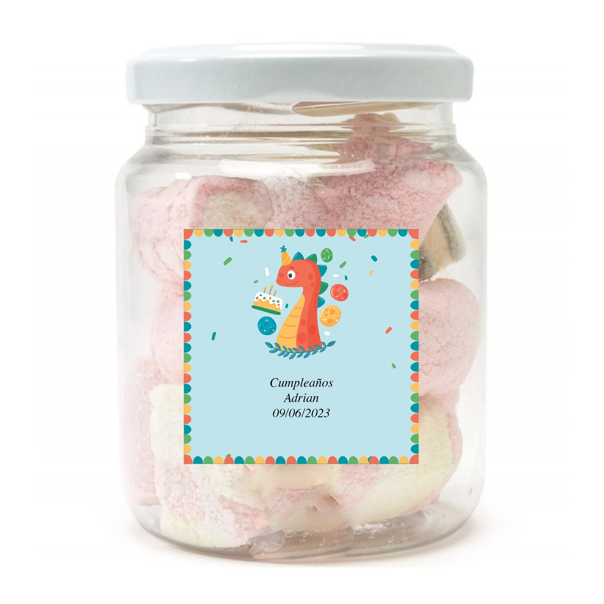 Pote de nuvens personalizado para aniversários