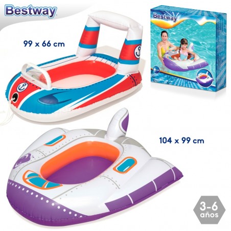 Barco infantil veículos 2 m inflável 104 x 99 cm