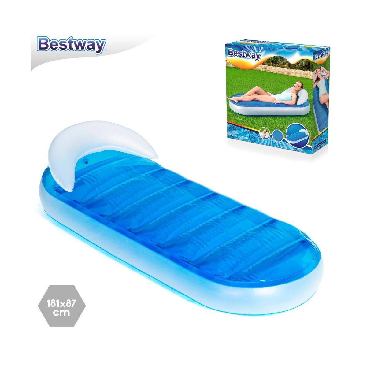 Espreguiçadeira inflável para piscina
