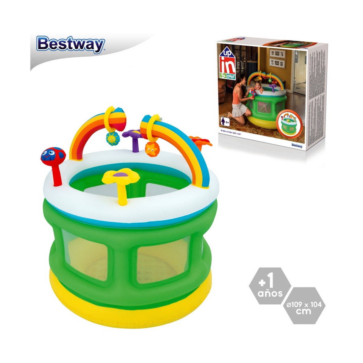 Parque infantil inflável 109 x 104 cm