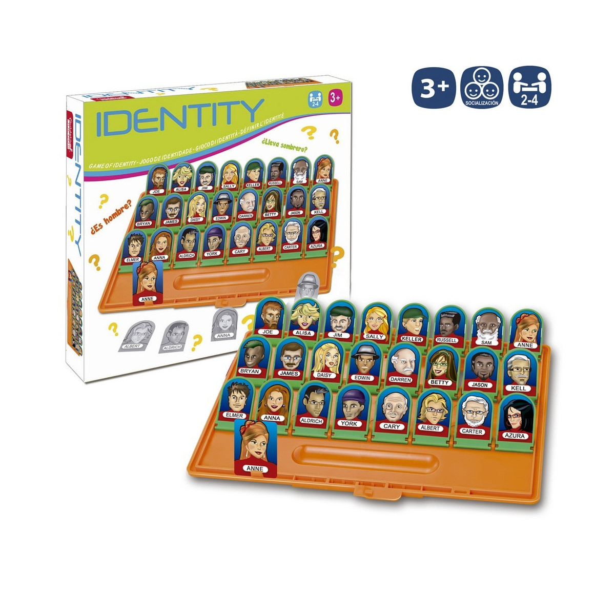 Jogo de identidade identity 30 x 26 x 5 50 cm