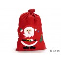 Saco papai noel tecido