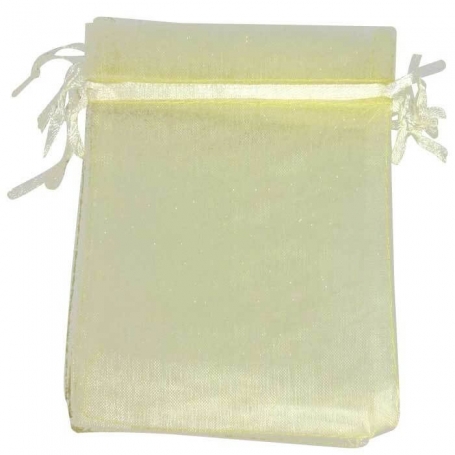 Saco organza bege 15 x 20