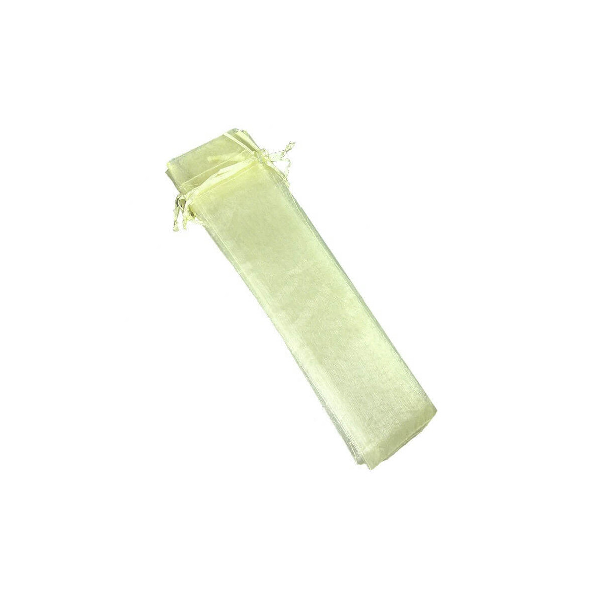 Estojo de organza bege 30x7 cm
