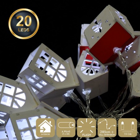 20 Luzes Led De Flash Branco