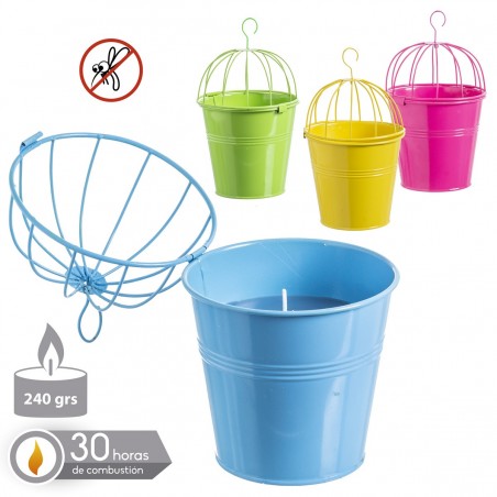 Vela 3% citronela cubo suspenso 4 c 13 20 x 20 cm