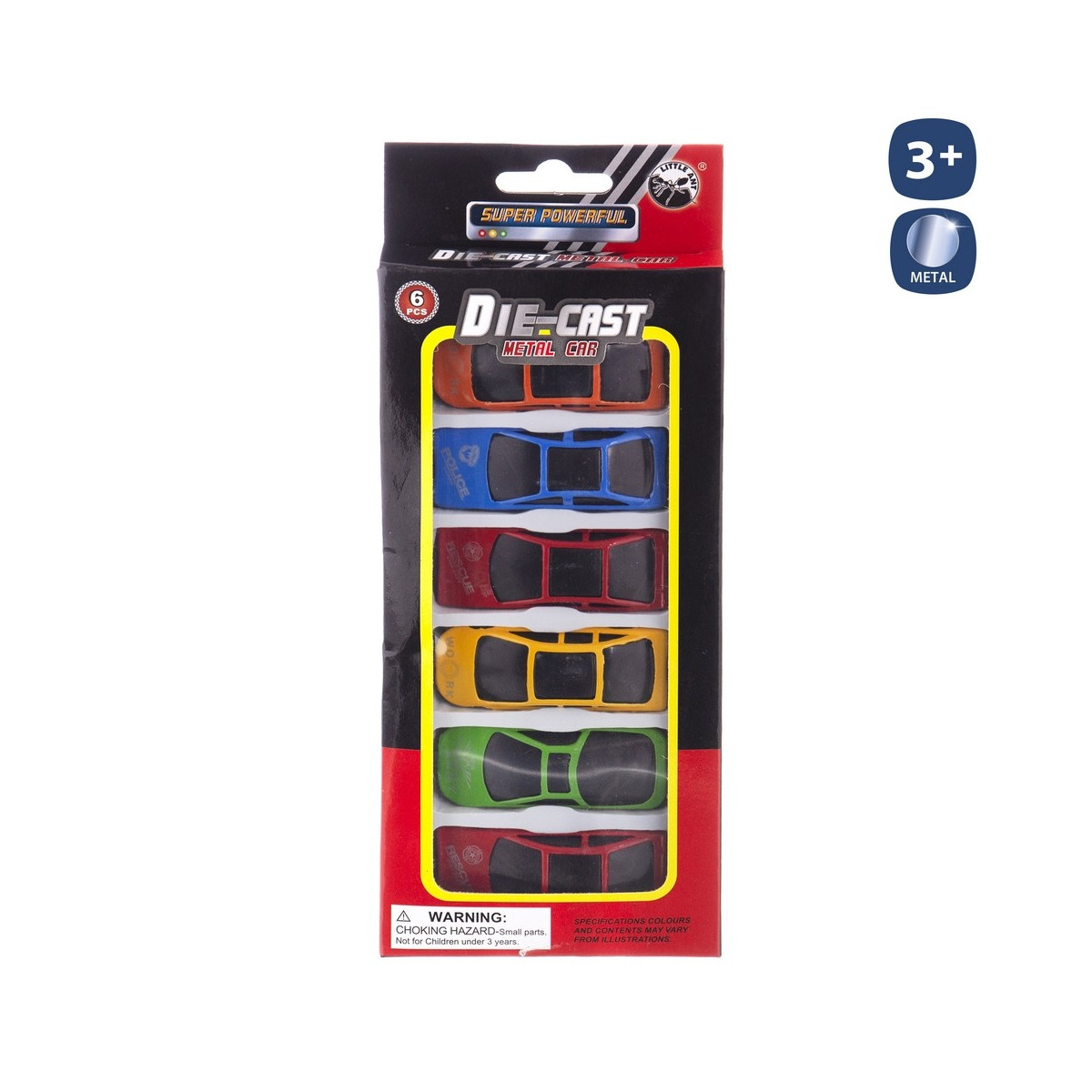 S 6 carro desportivo roda livre metal