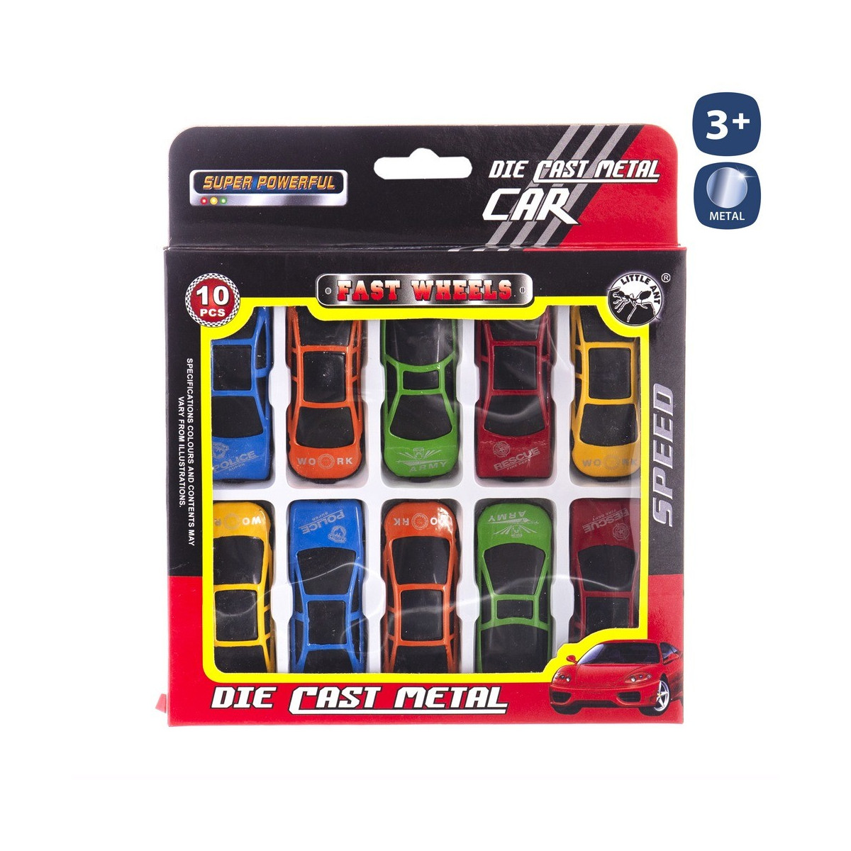 S 10 carro esportivo roda livre metal