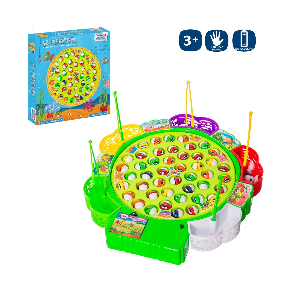 S 45 peças jogo de pesca elétrico