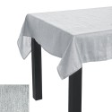 Toalha de mesa de poliéster prata 140 x 150 cm