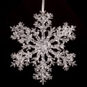 Pendente estrela neve 25 x 25 cm