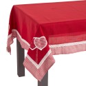 Toalha de mesa 100% poliéster vermelho 150 x 150 cm