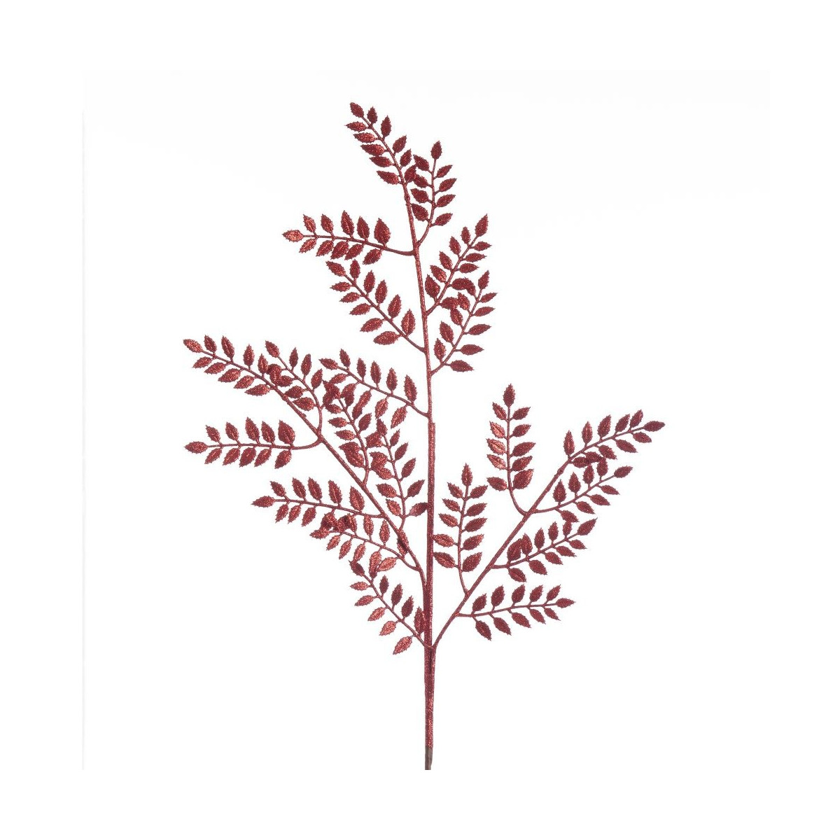 Ramo folhas vermelho 93 cm