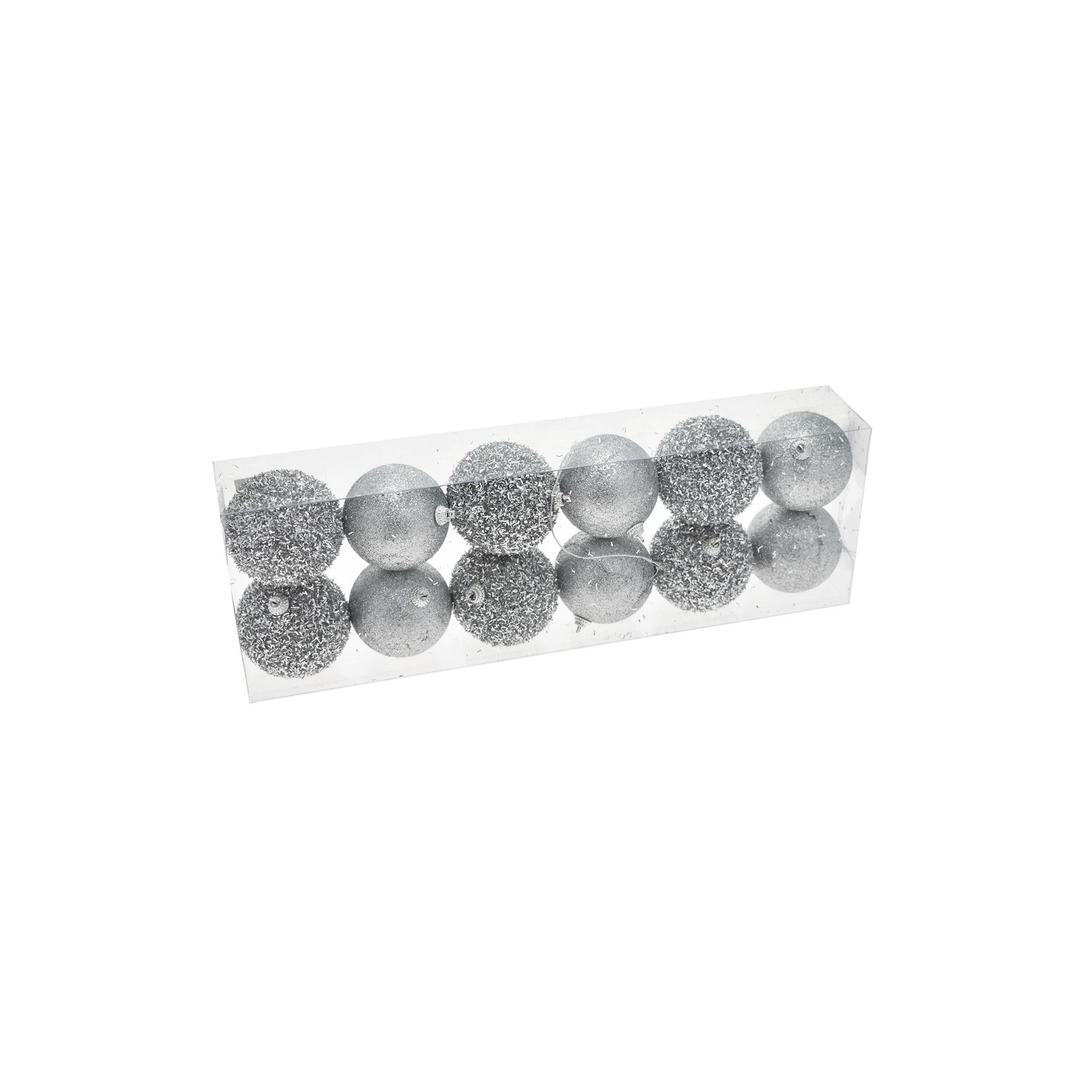 S 12 bolas prata 7 x 7 x 7 cm