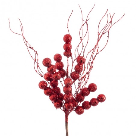 ramo azevinho neve vermelha