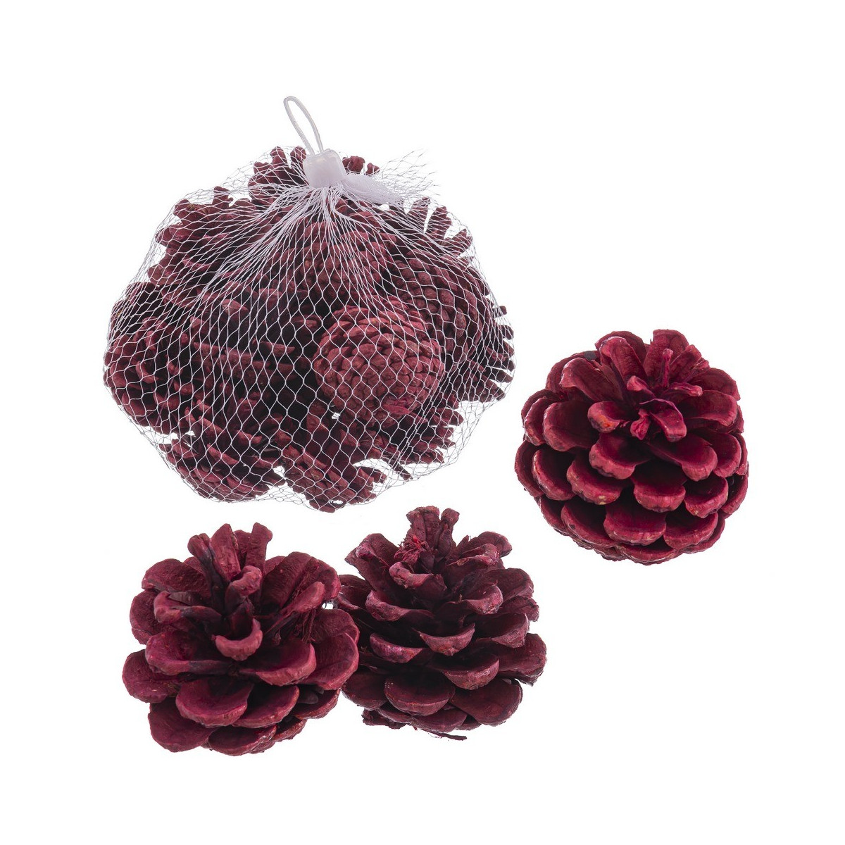 Saco 200 g abacaxis grandes vermelhos