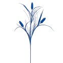 Ramo purpurina plástico azul 60 cm