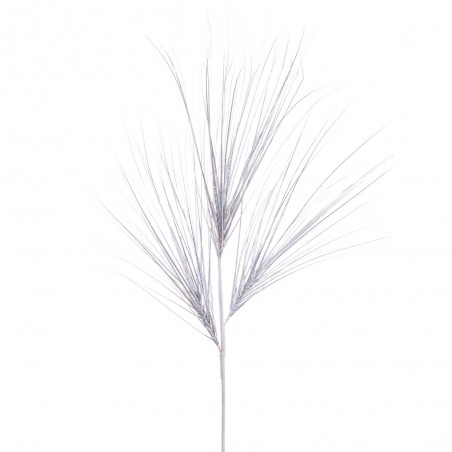 Ramo purpurina plástico prata 110 cm