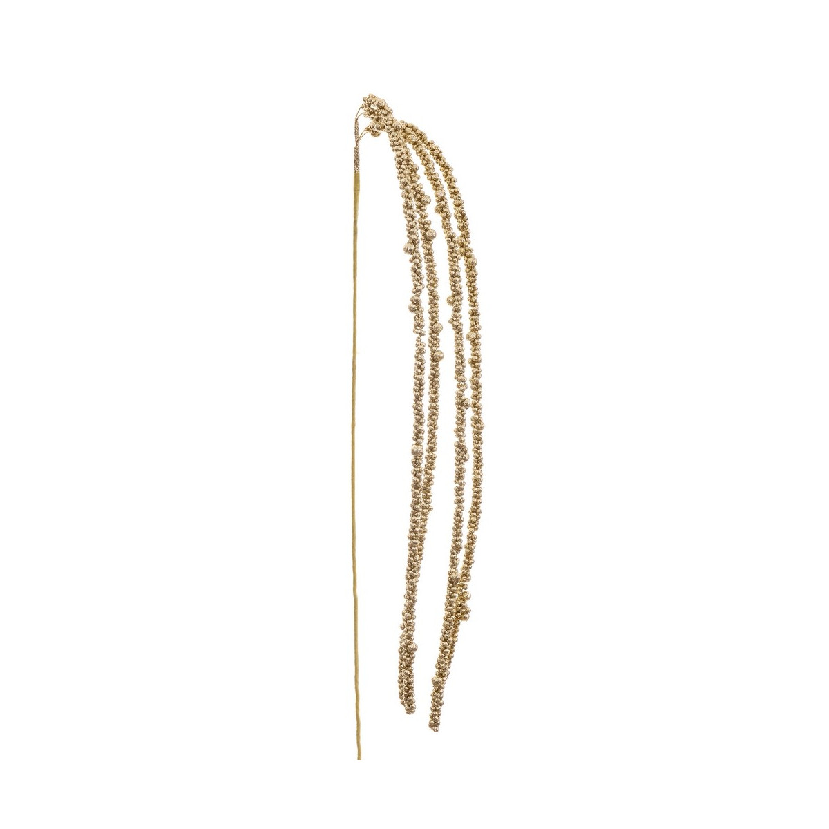 Ramo purpurina plástico ouro 140 cm