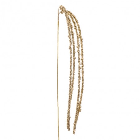 Ramo purpurina plástico ouro 140 cm
