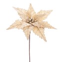 Flor de poinsettia tecido champanhe 35 x 58 cm
