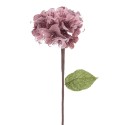 Flor hortênsia tecido rosa 15 x 63 cm