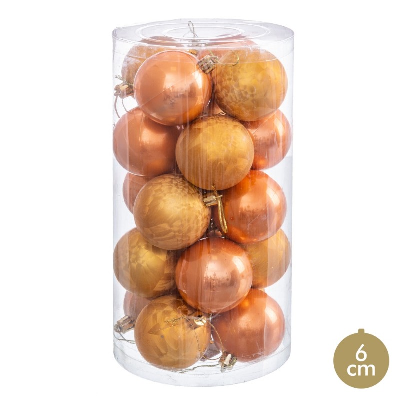 20 bolas cobre 6 x 6 x 6 cm