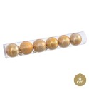 S 6 bolas ouro 6 x 6 x 6 cm