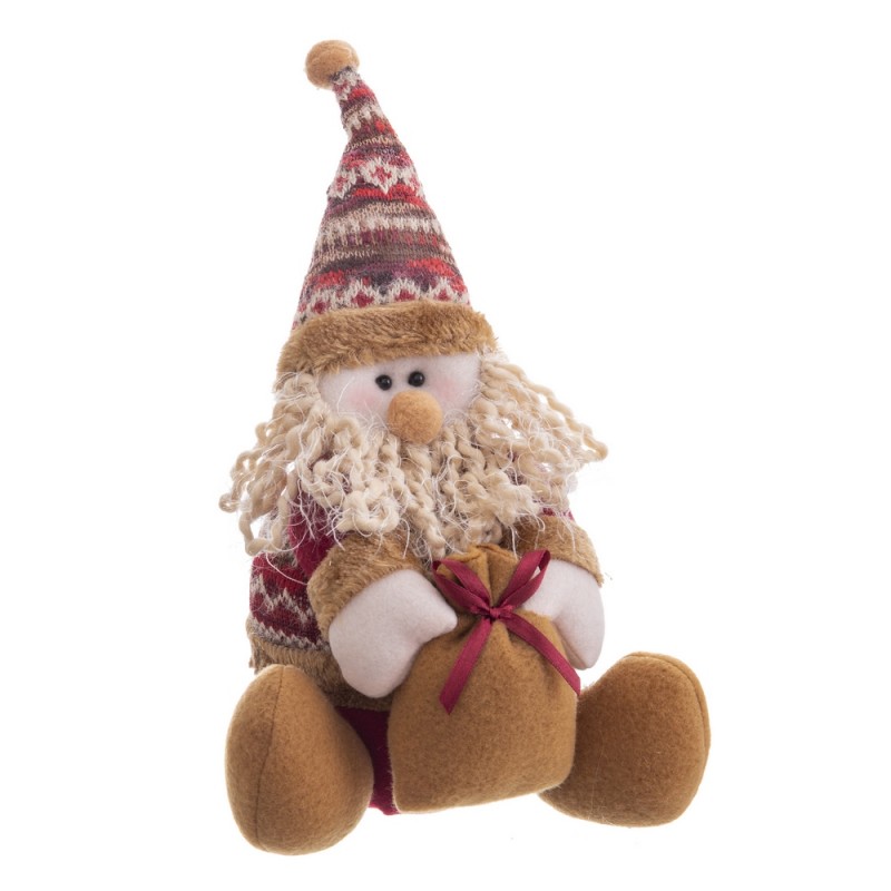 Papai Noel sentado tecido 22 cm