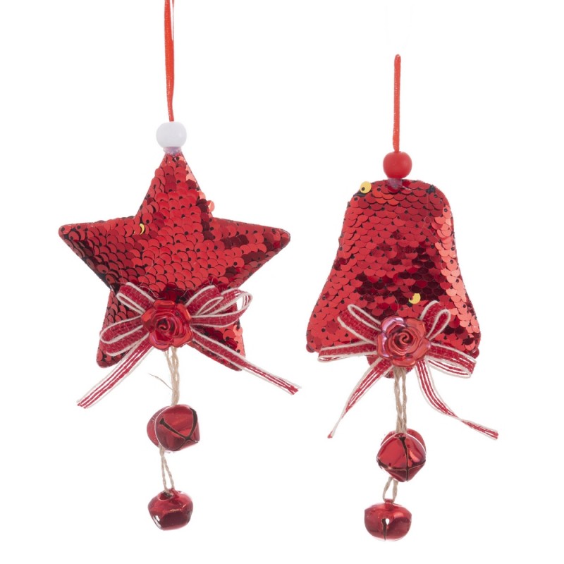 Colar lantejoulas foam vermelho 2 m 8 x 11 cm