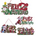 Colar feliz natal espuma 41 x 18 cm