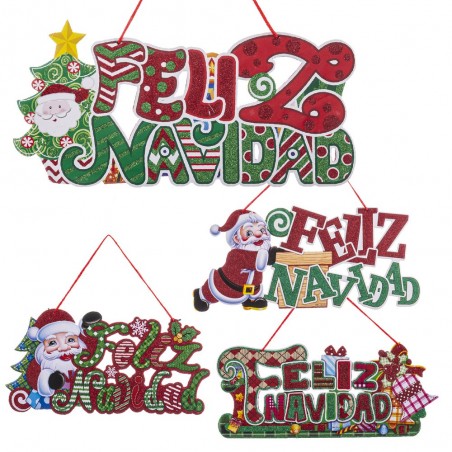 Colar feliz natal espuma 41 x 18 cm