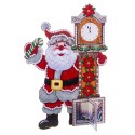 Papai Noel com relógio de foam 55 x 75 cm