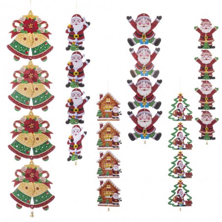 Pendente 4 figuras 16 x 75 cm