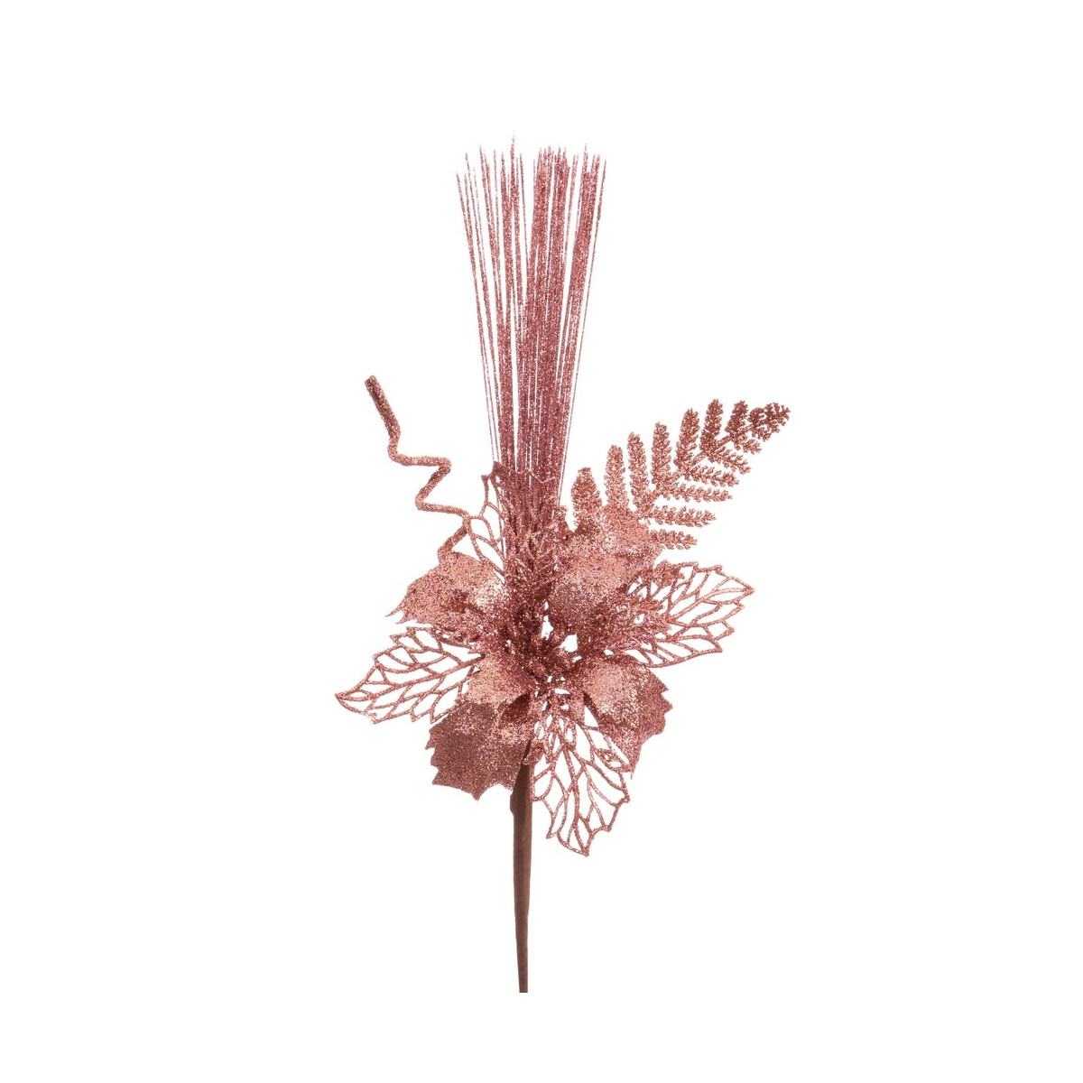 Pick poinsettia bronze 35 cm