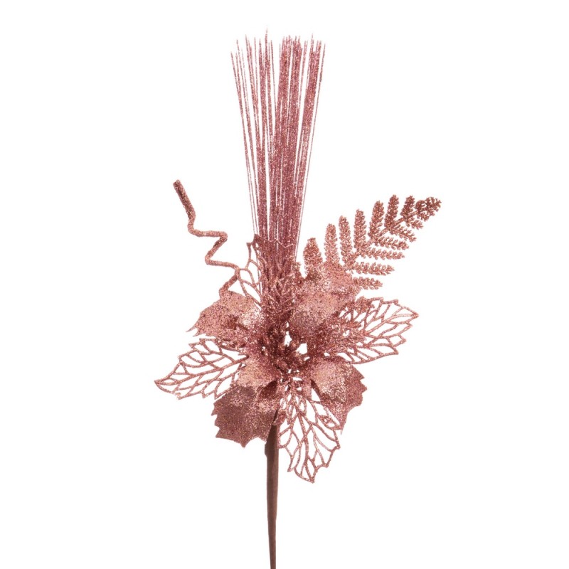 Pick poinsettia bronze 35 cm