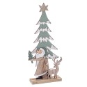 Base árvore papai noel madeira 12 x 30 cm