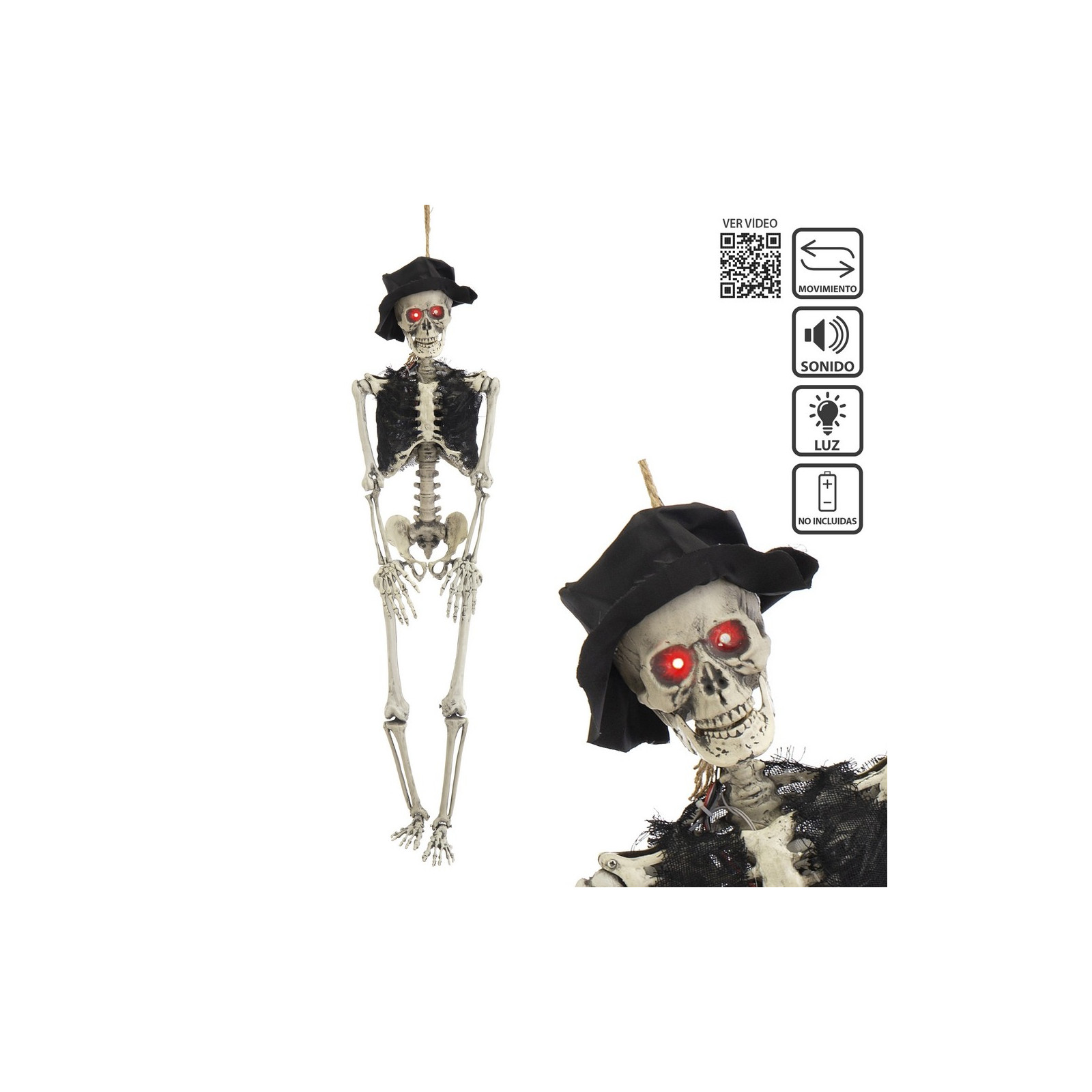 Esqueleto do noivo 25 x 13 x 100 cm