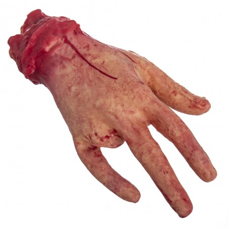 Mão amputada de látex 10 x 5 x 20 cm