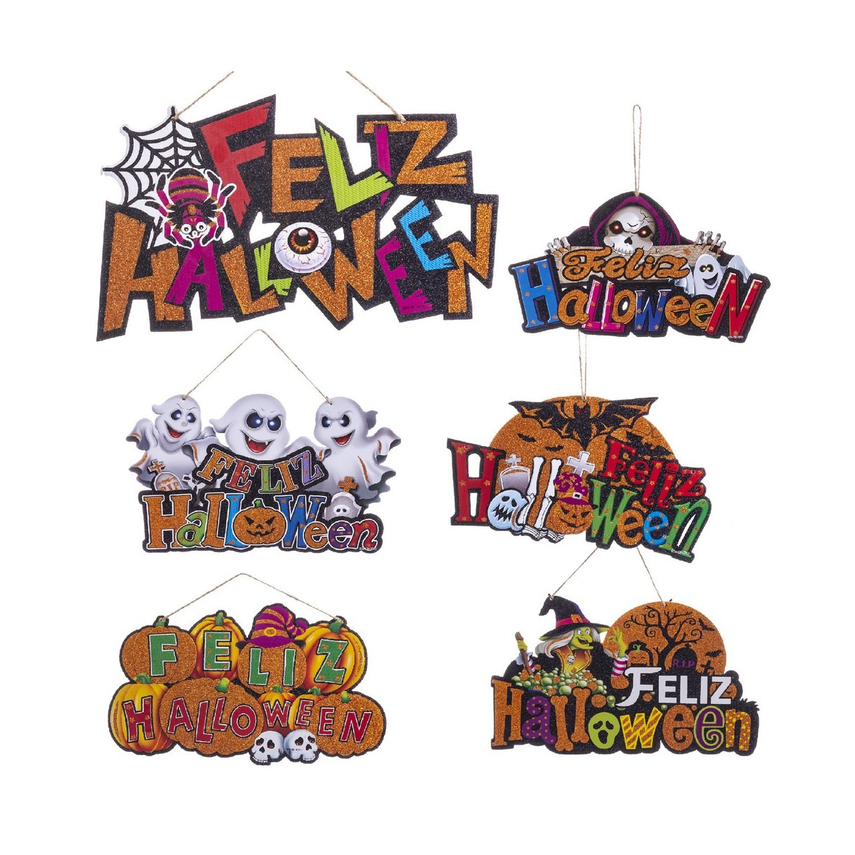 Cartaz feliz halloween espuma 6 m 37 x 0,50 x 20 cm