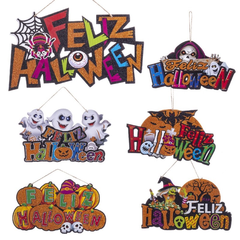 Cartaz feliz halloween espuma 6 m 37 x 0,50 x 20 cm