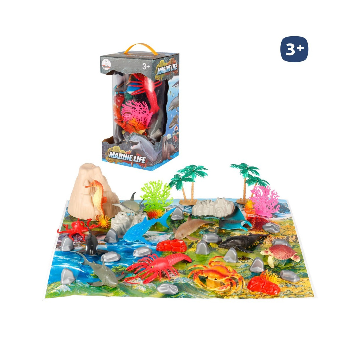 S 40 animais mundo marinho 16 50 x 16 50 x 30 50 cm
