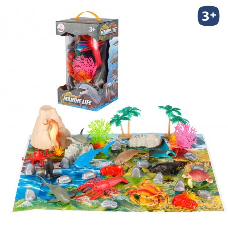 S 40 animais mundo marinho 16 50 x 16 50 x 30 50 cm