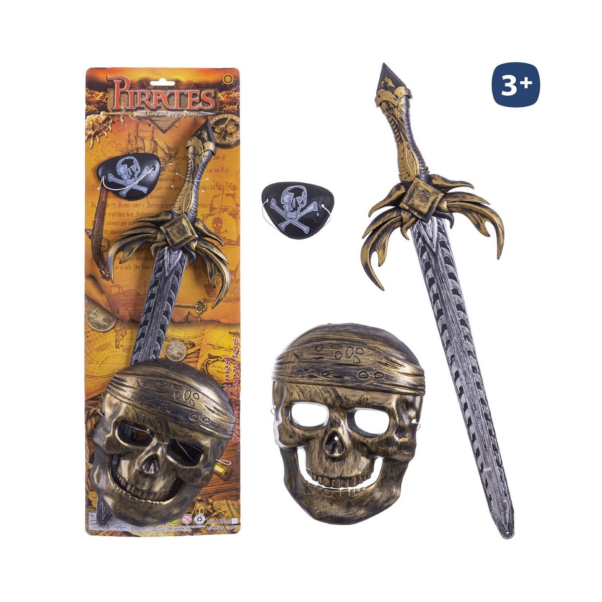 S 3 conjunto pirata 52 cm