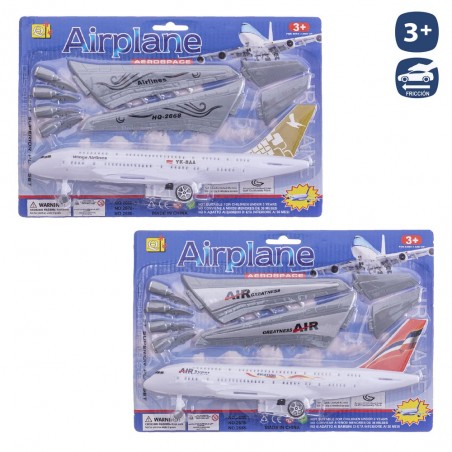 Avião de passageiros de fricção 2 c 29 cm