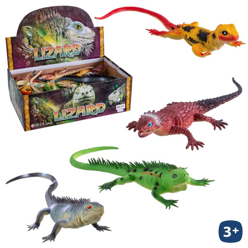 Lagarto de borracha 4 c 36 cm